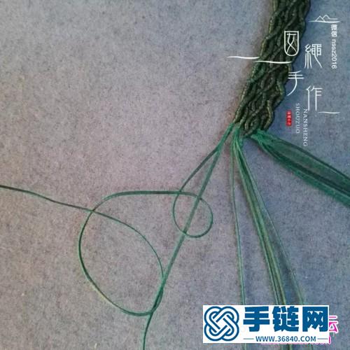 中國結編織蠟線手繩方法圖解