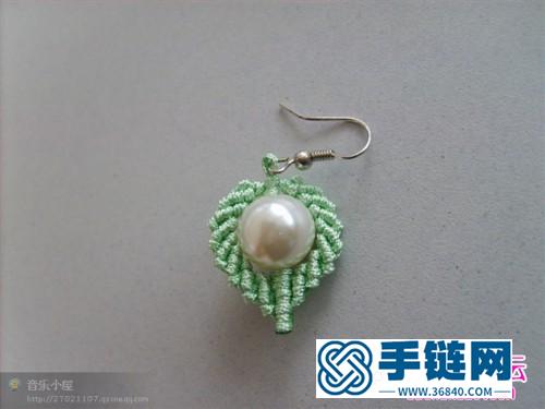心形珍珠耳環的制作方法