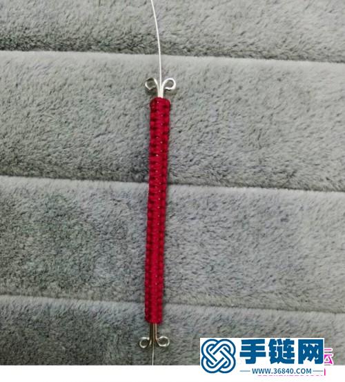 中國結+繞線制作的串珠戒指教程