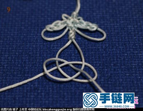 中國結編織蝶戀花小掛飾圖解