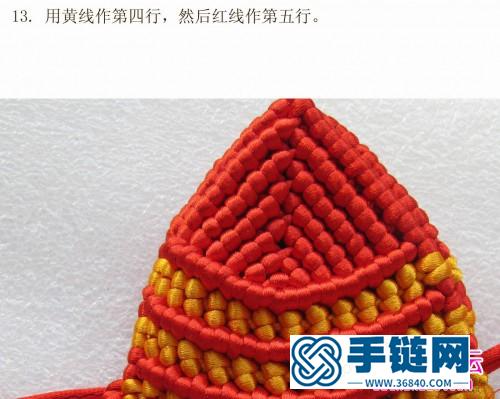 中國結編織年年有魚紅色錦鯉教程