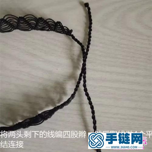 編繩圍脖蕾絲項圈的教程圖解