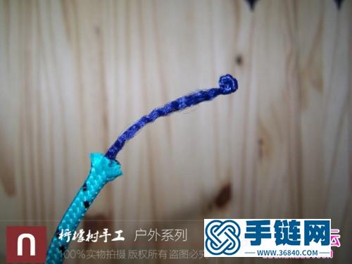 傘繩編大章魚擺件的編制教程
