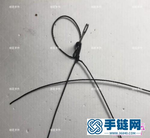繩編南美蠟線繩編小葉子的詳細圖解