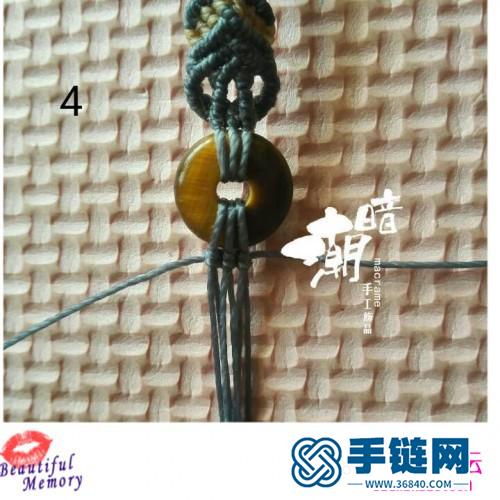 平安扣手鏈的編織方法