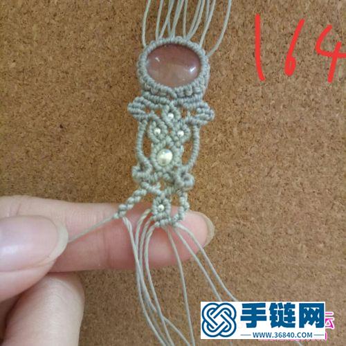 蠟線包西瓜晶手繩的制作方法