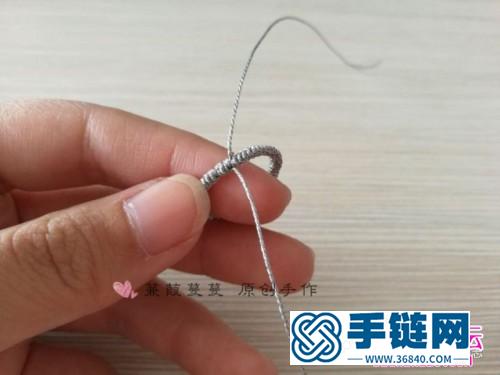銀線朱砂花戒指的制作步驟圖