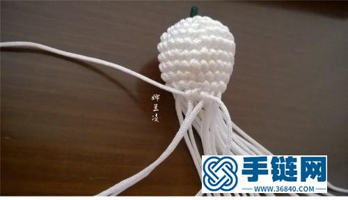 中國結制作鈴蘭花的方法圖片