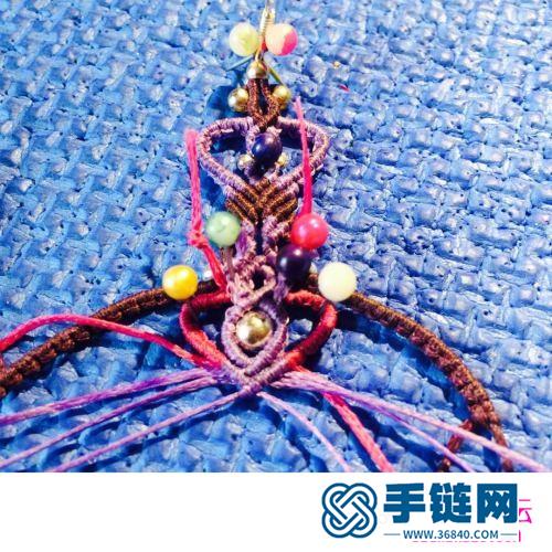 繩編幽幽紫魅純銀珠耳鉤的詳細制作圖解
