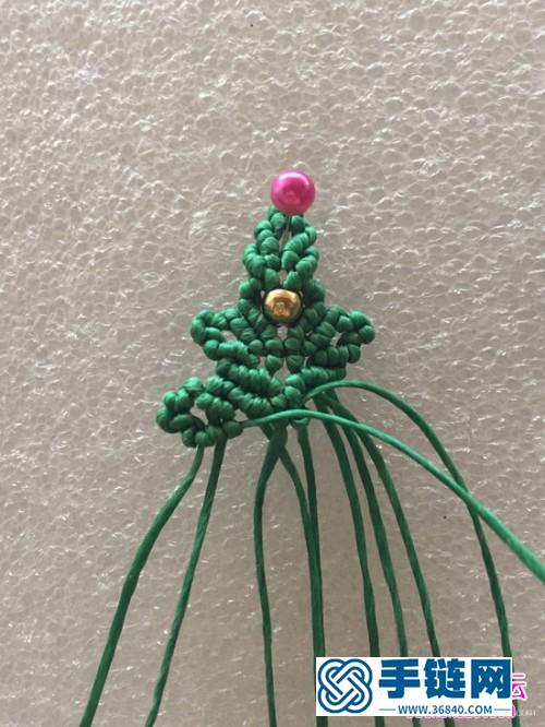 中國結(jié)圣誕樹的編法教程