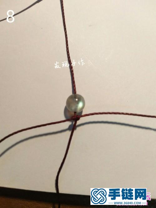 蠟線圓珠水晶吊墜鑰匙扣的制作