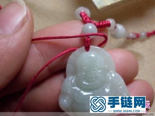 玉墜掛繩打結方法圖（詳細步驟）