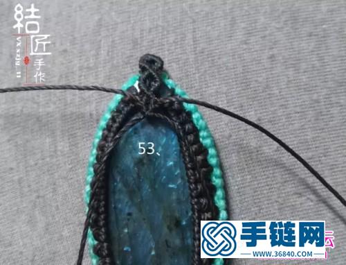 中國結(jié)編織包石小魚兒胸針教程（項鏈墜）