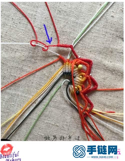 南美蠟線、金珠、銀珠花落枝頭胸針的詳細(xì)制作教程