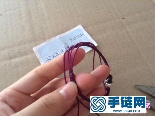 中國結編織同心結手繩的方法圖解