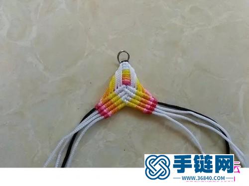 斜卷結制作的五色冰花圖解