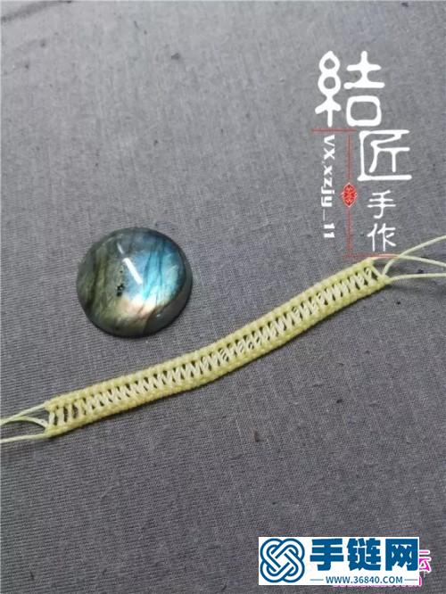 中國結編織向陽花胸針方法圖解（項鏈墜）