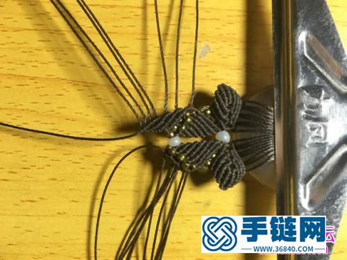 繩編春藤平安扣項鏈的詳細編織教程