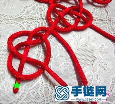 編結中國結紅雙“囍”字圖解