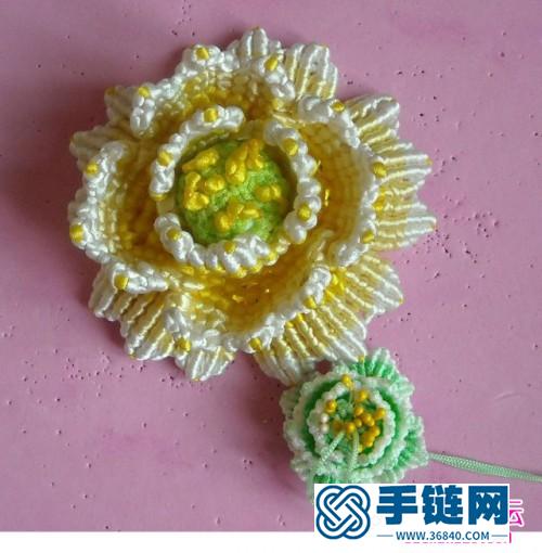 繩編牡丹花的制作教程