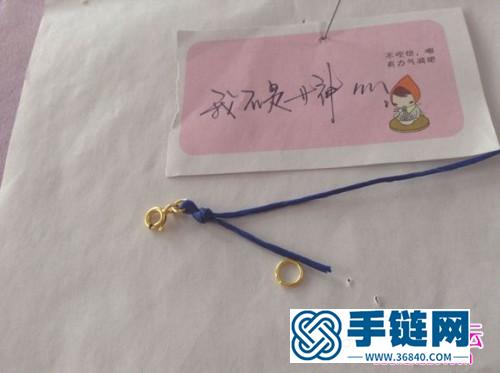 中國結編織簡約心形鎖骨鏈教程