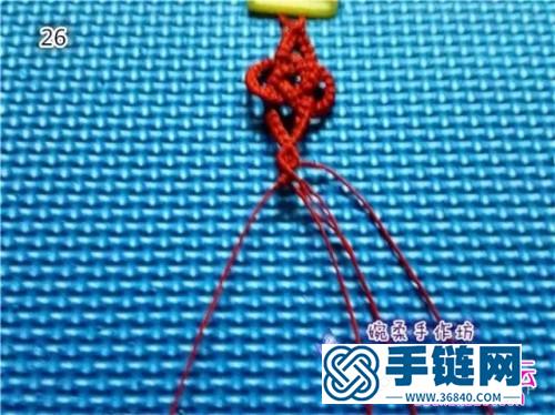 中國結(jié)編織同心結(jié)手繩方法圖解
