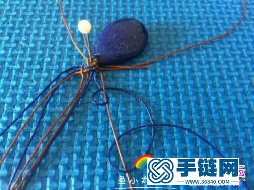 繩編掛石吊墜項鏈的詳細編制教程