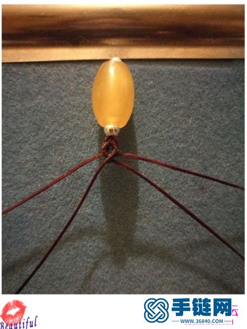 繩編玲瓏心手鏈的詳細制作教程