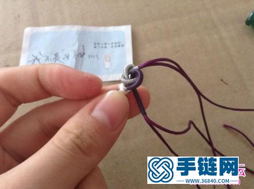 中國結編織同心結手繩的方法圖解