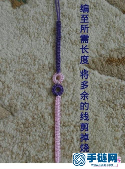 簡單小清新的結藝手鏈的制作圖解