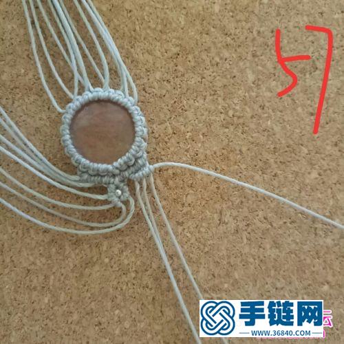 蠟線包西瓜晶手繩的制作方法