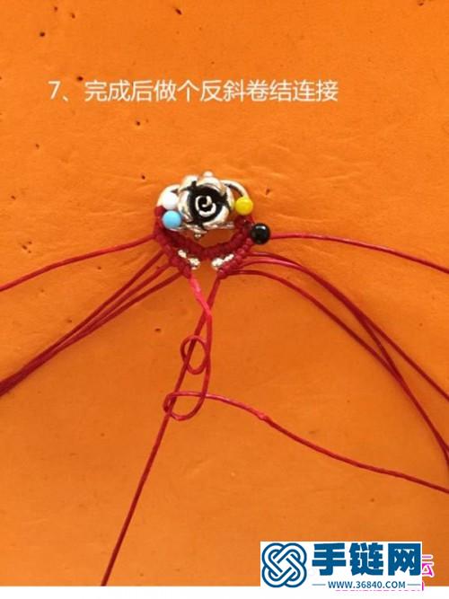 中國結(jié)編織的玫瑰戒指的方法