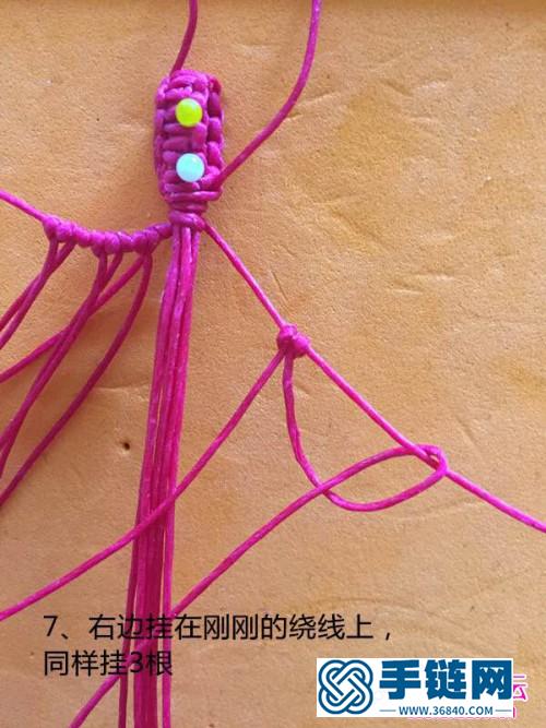 繩編中國結葉子鑰匙圈的方法