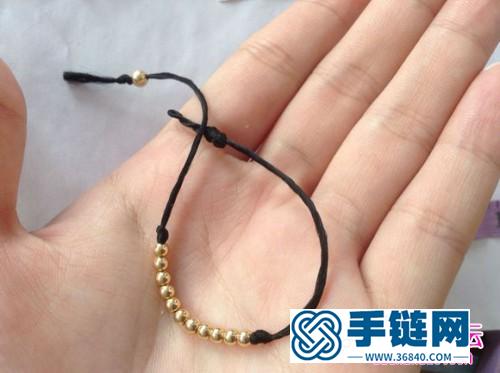 中國結編制泰國蠟線串珠手繩教程