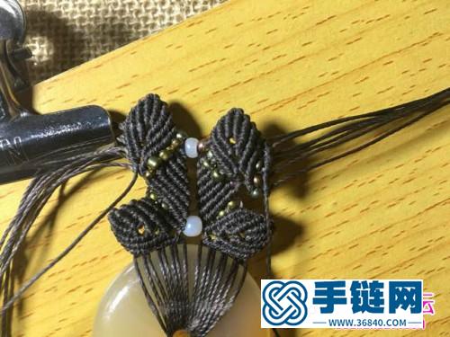繩編春藤平安扣項鏈的詳細編織教程