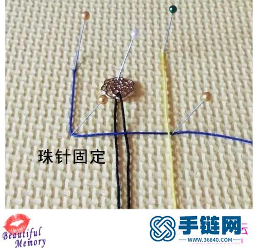 中國結青金石扭結手鏈的制作方法