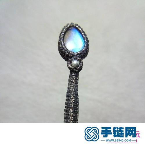 繩編蛇造型包石吊墜的詳細制作方法