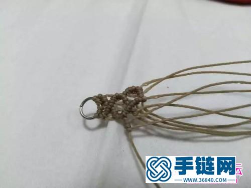 南美蠟線斜卷結(jié)耳環(huán)的詳細(xì)編制圖解