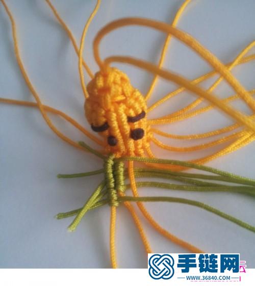 中國結編織制作植物大戰僵尸玉米投手