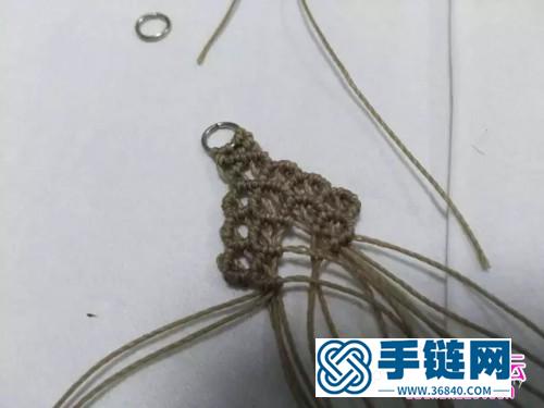 南美蠟線斜卷結(jié)耳環(huán)的詳細(xì)編制圖解