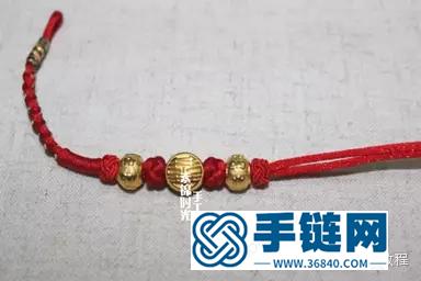 中國結編織制作鴻佑轉運珠手繩教程