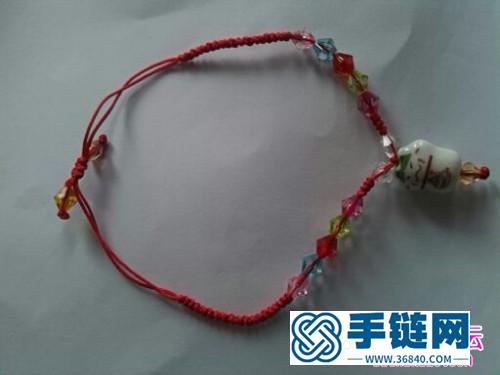 七彩手鏈的制作