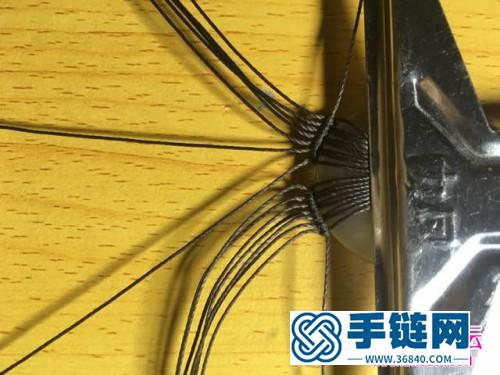 繩編春藤平安扣項鏈的詳細編織教程
