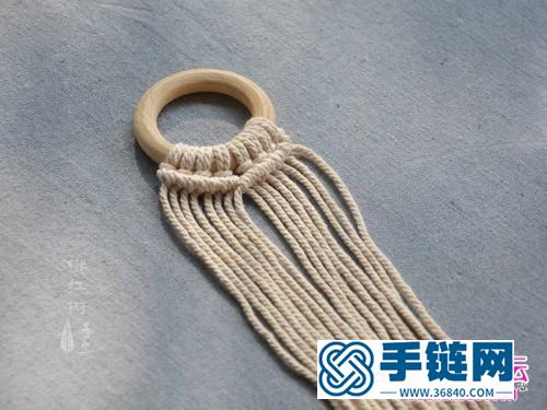 用繩編織波西米亞小掛飾的方法