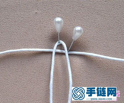 一款美麗的繩編的吊飾編織步驟圖片