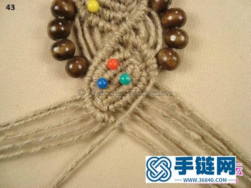 中國結編織串珠貝殼圖案的方法教程