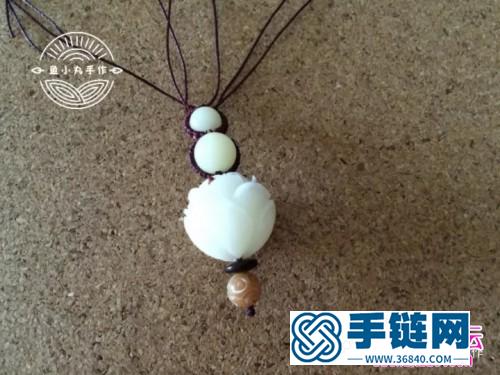 繩編福祿雙至鑰匙扣掛件的制作圖解