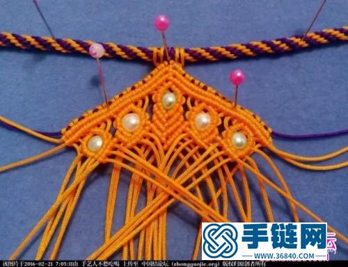 中國結編織印度風串珠項鏈教程
