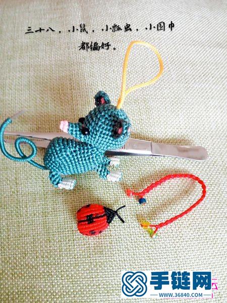 蠟線掛飾十二生肖之小鼠的詳細編制教程