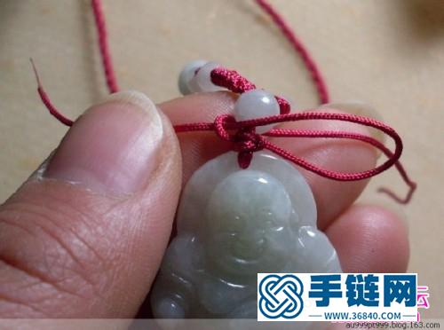 玉墜掛繩打結方法圖（詳細步驟）